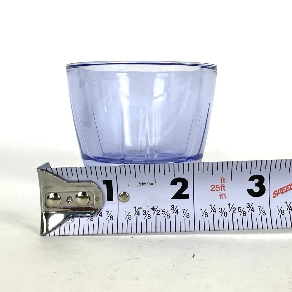 KOSTA BODA BRUK Votive Candle Holders Blue In Box 2.5